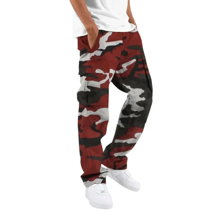 Fashion Camouflage Overalls Men's Printing Fashion Outdoor Overalls Straight Rope Overalls Men's ClothingMen's Pants Casual - Image 8