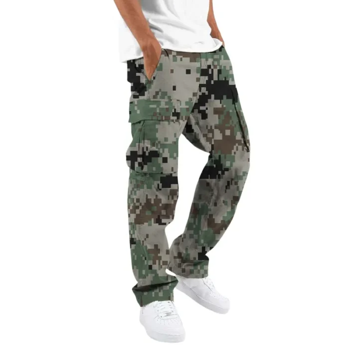 Fashion Camouflage Overalls Men's Printing Fashion Outdoor Overalls Straight Rope Overalls Men's ClothingMen's Pants Casual - Image 5