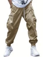 Multi-pocket Cargo Pants Men's Casual Hip-Hop Drawstring Trousers Outdoor Streetwear Sports Pant - Image 13