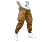 Multi-pocket Cargo Pants Men's Casual Hip-Hop Drawstring Trousers Outdoor Streetwear Sports Pant - Image 3