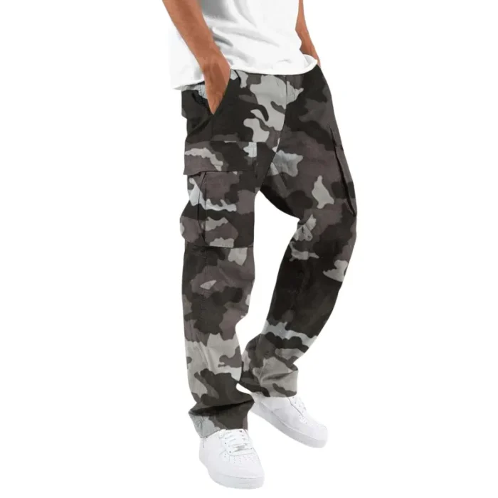 Fashion Camouflage Overalls Men's Printing Fashion Outdoor Overalls Straight Rope Overalls Men's ClothingMen's Pants Casual - Image 1