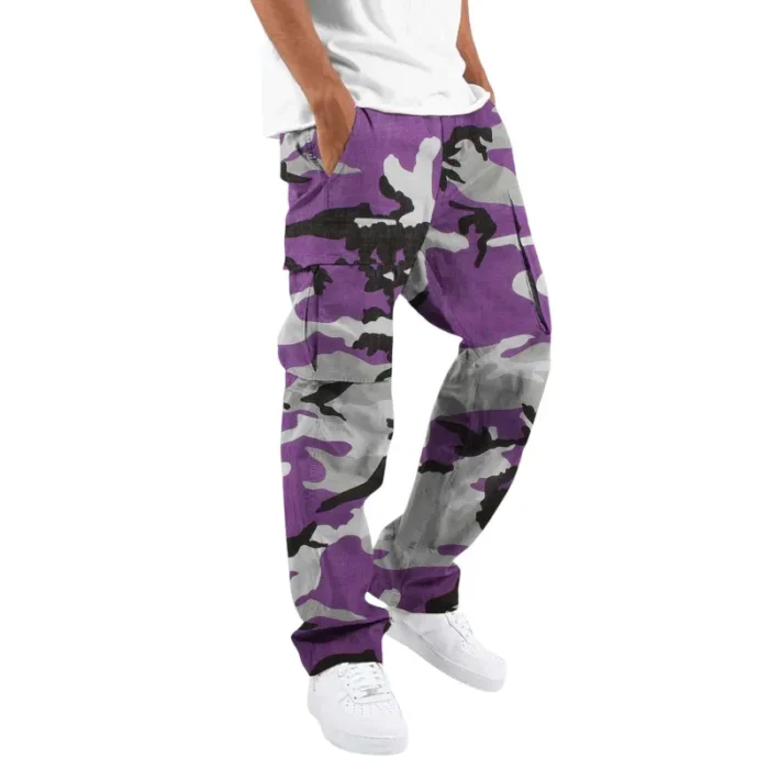 Fashion Camouflage Overalls Men's Printing Fashion Outdoor Overalls Straight Rope Overalls Men's ClothingMen's Pants Casual - Image 7