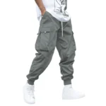 Multi-pocket Cargo Pants Men's Casual Hip-Hop Drawstring Trousers Outdoor Streetwear Sports Pant - Image 2